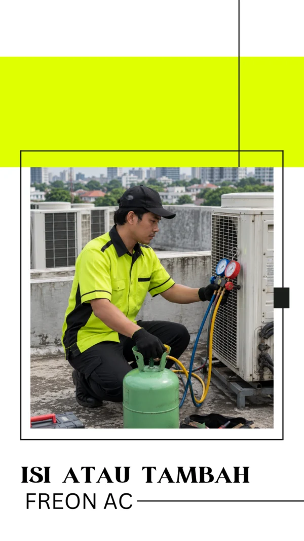 ISI atau TAMBAH FREON AC AC Mulai Panas? Tambah Freon Sekarang di Nusantara Service AC!