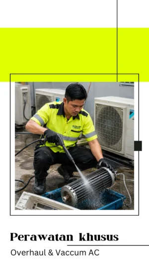 Menyemprot AC dengan Tekanan
