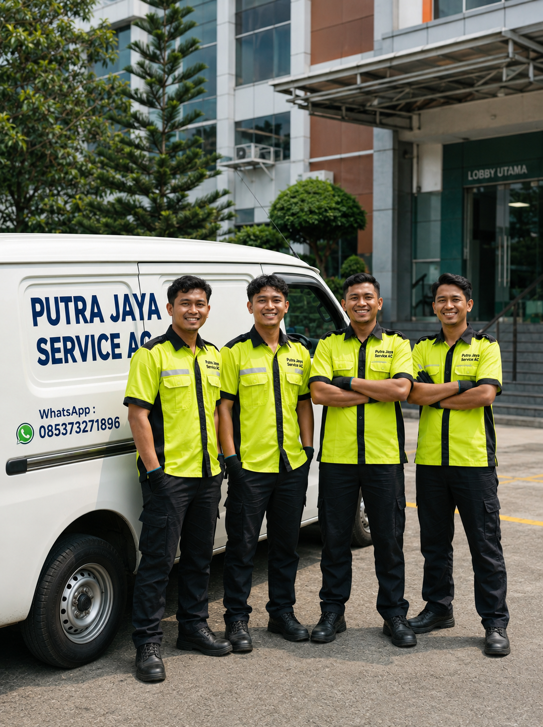 Service AC Team Portrait dari Putra Jaya Service AC Jakarta